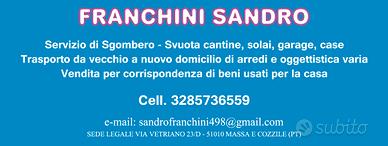 Sgombero e sistemazione beni per la casa in genere