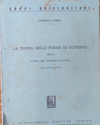 La teoria delle forme di governo - Norberto Bobbio