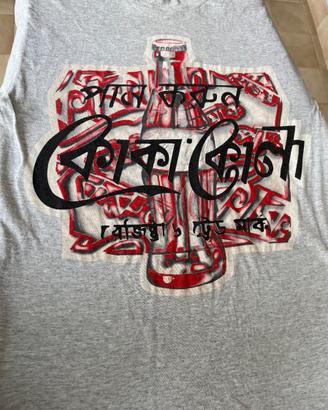 T-shirt Coca-Cola colore grigio con scritta