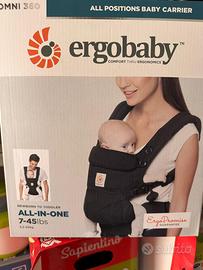 Marsupio ergonomico per fanciulli in tessuto nero