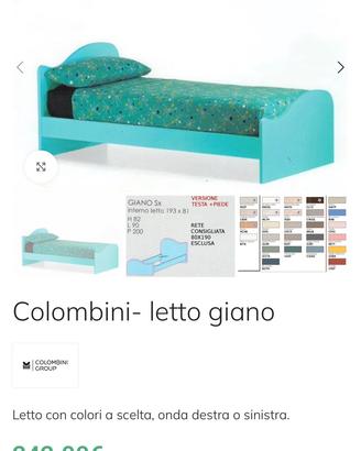 2 Letti singoli Colombini + 2 Reti con doghe