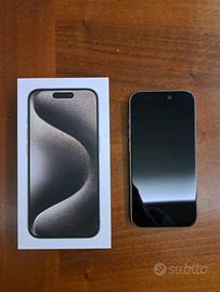 iPhone 15 Pro 128 GB - Titanio Naturale + cover