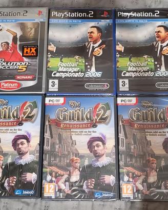 Giochi PS2 e PC SIGILLATI / NUOVI (PES 5, Football