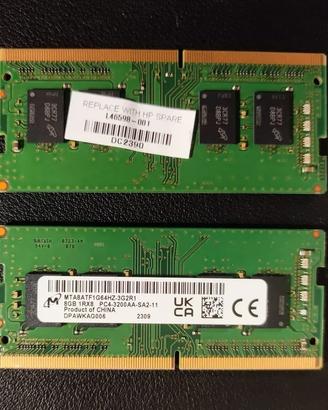 RAM 16GB (2x8GB) DDR4 3200MHz Micron - HP Victus