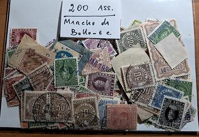 Lotto di 200 Marche fiscali 