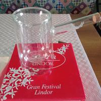 cioccolatiera Lindt vetro soffiato 