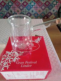 cioccolatiera Lindt vetro soffiato 