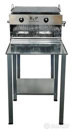 BARBECUE A GAS IN ACCIAIO INOX BIG SQUALO 2 FUOCHI