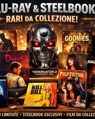 Bluray, 4K e Steelbook rare e fuori catalogo