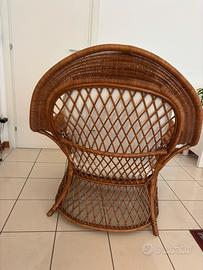 Poltrone in midollino per esterno