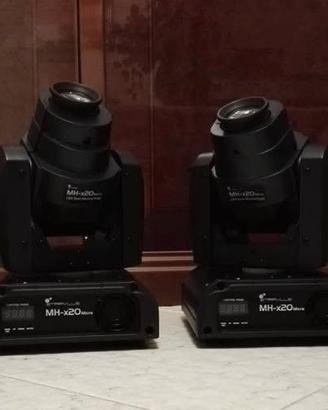 4 teste mobili led dj 2 spot, 2 beam