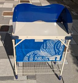 Mobiletto da campeggio cucina con paravento