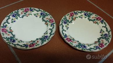 Coppia piattini inglesi da dolce Royal Cauldon