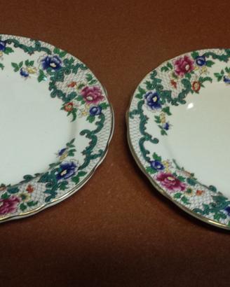 Coppia piattini inglesi da dolce Royal Cauldon