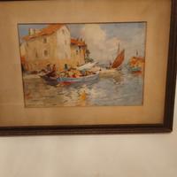 quadri 800'acquerello, olio, e reperti greci