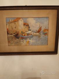 quadri 800'acquerello, olio, e reperti greci