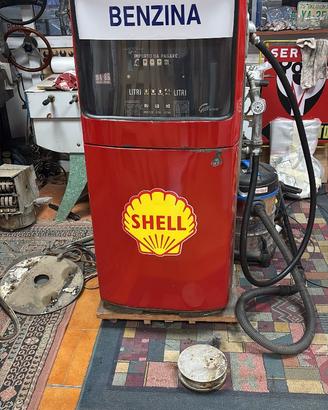 Distributore benzina  Smaltata SHELL o ESSO