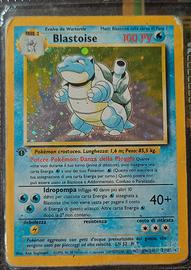 BLASTOISE 1a EDIZIONE HOLO - CARTA POKEMON