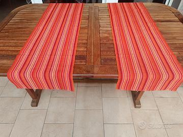 Set 2 runner da tavola cotone 138x40 cm