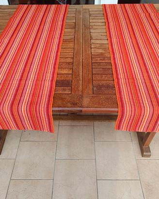 Set 2 runner da tavola cotone 138x40 cm