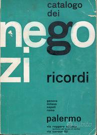 CATALOGO ILLUSTRATO RICORDI 1960