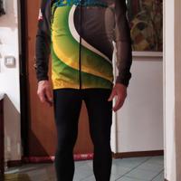 Completo invernale giubbetto e pantaloni per bici