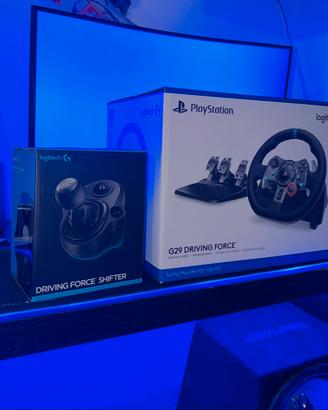 Logitech G29 PS5 + Cambio Manuale GARANZIA 165g