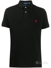 Polo Ralph Lauren Slim Fit Nera Logo Rosso 2XL