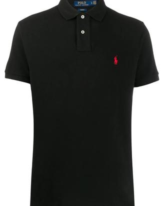 Polo Ralph Lauren Slim Fit Nera Logo Rosso 2XL