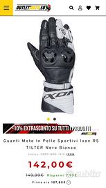 Ixon RS Tilter - Guanti pelle da moto racing