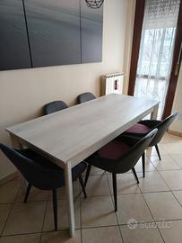 Tavolo quercia bianca 80x180x77,5