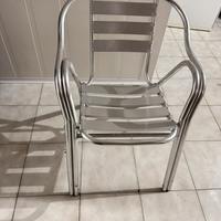 12 Sedie in Alluminio per Bar da Esterno