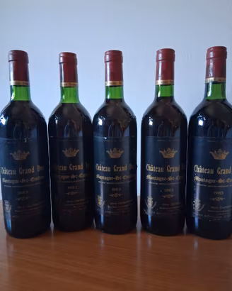 Lotto 7 Bottiglie Vino d'Annata Francese (1983, 20