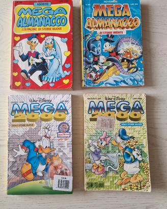 lotto di 4 fumetti Mega Almanacco e Mega 2000