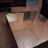 Tavolino modello Tebe' anni 80 acciaio Inox