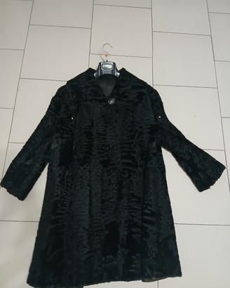 Pelliccia Astrakan / Persianer Vintage Nera