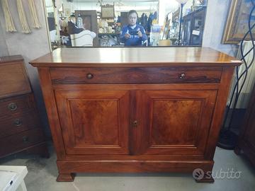 Credenza in legno di noce Luigi Filippo epoca '800