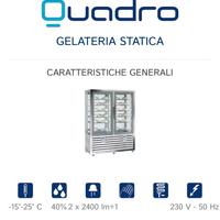 Vetrina verticale per geleteria statica