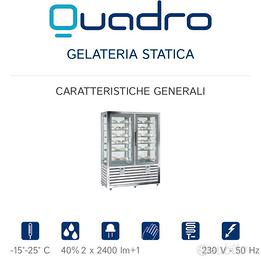 Vetrina verticale per geleteria statica