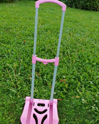 trolley porta zaino pieghevole  rosa easy  SJ GANG
