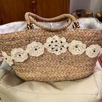 Borsa in paglia intrecciata