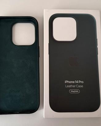 Cover Apple iPhone 14 Pro - Leather Case Verde