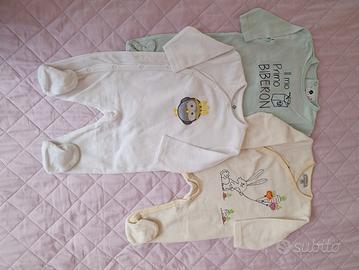 set lotto 2 tutine neonato unisex 3 mesi