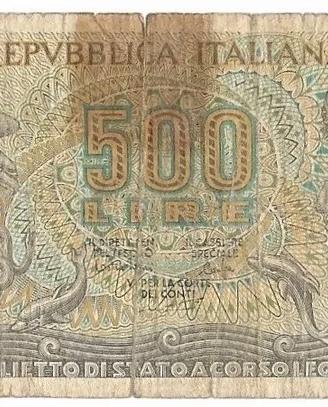 500 Lire testa di Aretusa 23/04/1975 R3
