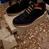 Santoni Scarpe Stringate Modello Wingtip