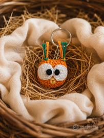 Portachiavi Gufetto amigurumi artigianale