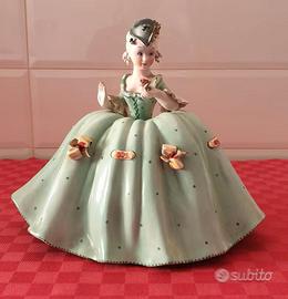 STATUA DAMINA IN CERAMICA TARCISIO TOSIN VINTAGE