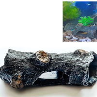 Ornamento acquario , grotta effetto legno , 10 cm