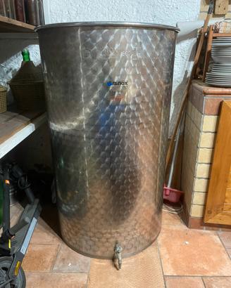 Contenitore acciacio per vino 500 litri