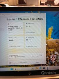 Laboratorio informatico offre notebook hp i7 11 ge